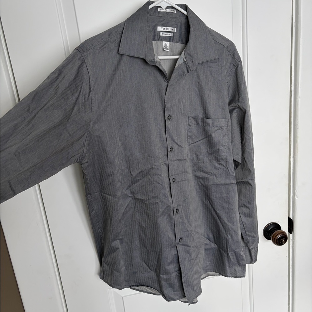 Van Heusen Gray Regular Fit Shirt